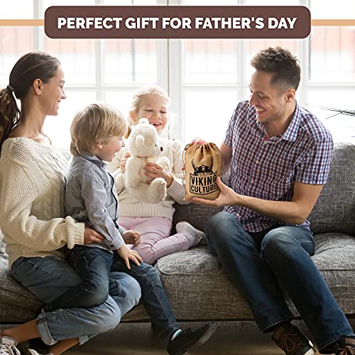 Viking Culture Ox Horn Mug, Shot Glass, And Bottle Opener (3 Pc. Set) Authentic 16-Oz. Ale, Mead, And Beer Tankard | Vintage Stein With Handle | Custom Intricate Design - Natural Finish | Wolf/Fenrir #TOP1