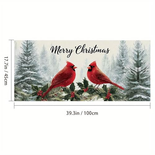 Película Decorativa de PVC con Diseño Cardinal Navideño miniatura 3