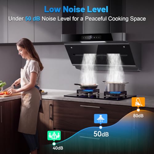 Image of 30 in Wall Mount Under Cabinet Hood, 1400 CFM Stainless Steel Vent Hood