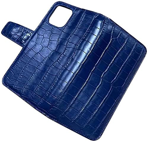 Étui à rabat Alligator iPhone 13 Mini bleu, l'accessoire idéal pour vos rendez-vous d'affaires