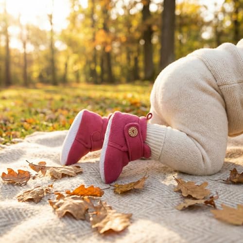 Image of Baby Shoes for Boys & Girls | Baby Boys Shoes | Soft Sole Shoes | Lightweight Breathable Baby Booties | Newborn Shoes (3-12 Months)