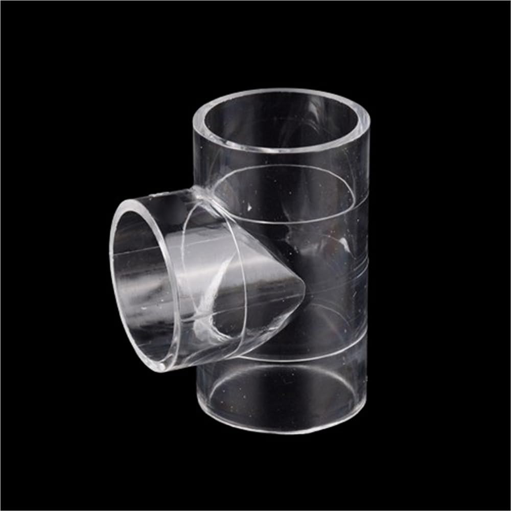 Dfrywdgsey One Color Acrylic Transparent Tube, Acrylic Garden Watering Tee Connector, Id20 40 50Mm Irrigation Transparent Hose, Aquarium Fish(16Mm)