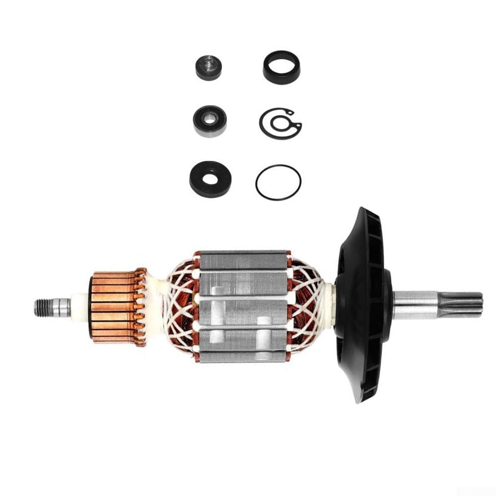 Kit di armatura rotore martello elettrico di ricambio 1614011128 per Bosch RH540S GBH5-40DE GSH5-40, costruzione in filo di rame, parte utensile elettrico 80x30mm