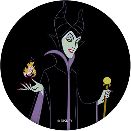 Miniatura 3 de Disney Sleeping Beauty Maléfica - PopSockets PopGrip agarre intercambiable para teléfonos y tabletas