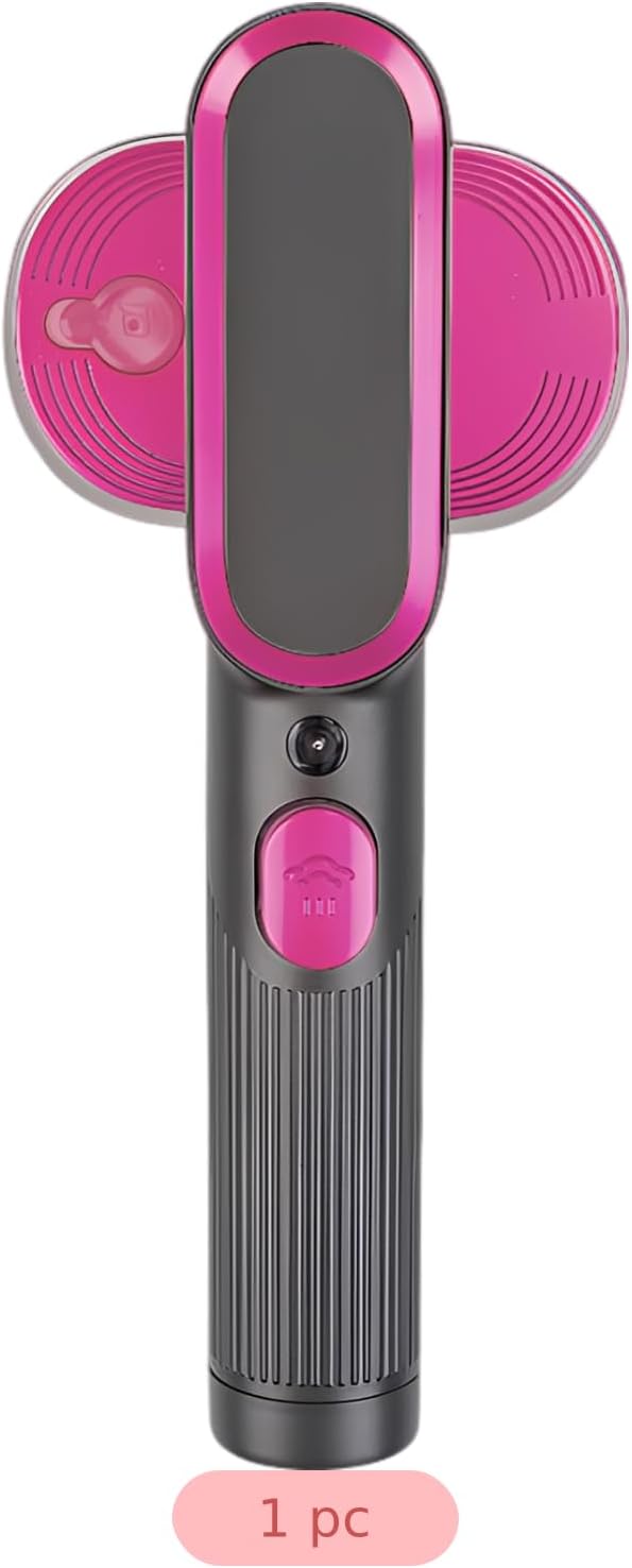 Portable Handheld Garment Steamer, 2-in-1 Wet Ironing, One-Button Spray, Compact Travel Iron for Clothes, Lightweight Hand Steamer with Vertical Stripes Handle