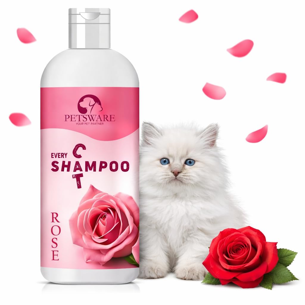 5 in 1 Cat Shampoo with Conditioner for Persian Cat & All Cat Types | Anti-fungal,Anti-itching,Flea and Tick,Conditioning,Anti-Bacterial,Anti-Microbial 200 ML (Rose)-image-21