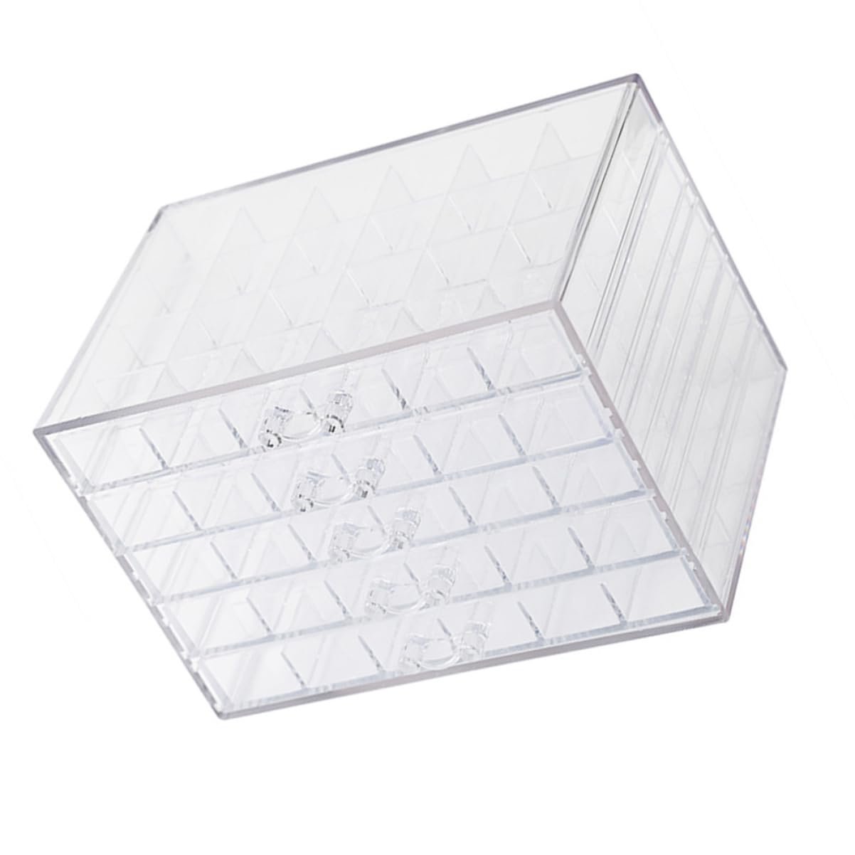 Angoily Boîte à Bijoux en Acrylique Transparente à 5 Couches 120 Cases