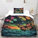 Photo Gallery xikmlsid farfalle arcobaleno 2 pezzi set di biancheria da letto per bambini, piumone e 1 lenzuola,disegno animali,fibra ultrafine,100% cotone single(135x200cm) Photo Gallery xikmlsid farfalle arcobaleno 2 pezzi set di biancheria da letto per bambini, piumone e 1 lenzuola,disegno animali,fibra ultrafine,100% cotone single(135x200cm)