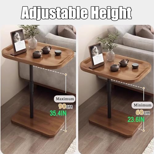 Mesa de madera de altura ajustable con estructura C robusta 2