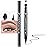 evpct 1Pcs Black Colored Winged Eyeliners Stamp, Black Hearts Face Stamps Makeup Eyeliner Eye Stamp Liners Tool Set Kit for Women Waterproof, Wing Eyeliner Stamp Figures Tool Wingliner Shapes, 04