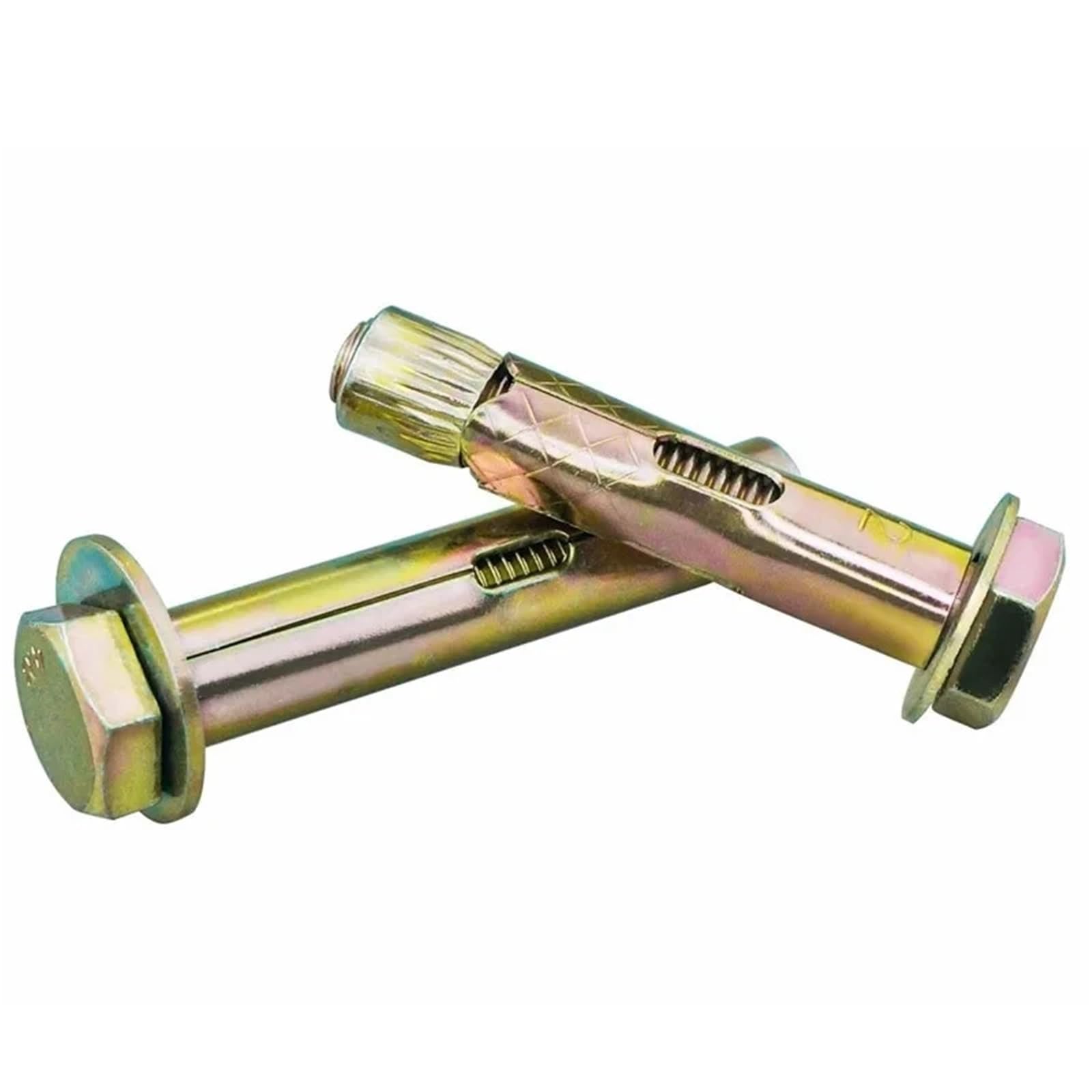 Pernos De Expansión M6 M8 M10 M12 M16 Pernos de expansión hexagonales exteriores acero al carbono galvanizados Manga anclaje hormigón(M8x180mm 5pcs)