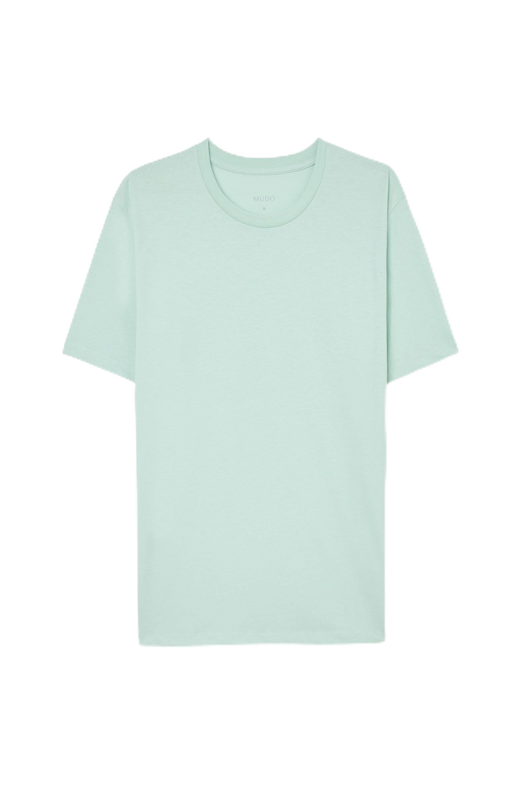 Erkek Beyaz Pamuklu Bisiklet Yaka T-Shirt