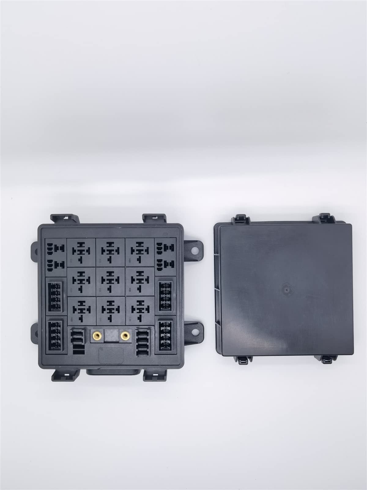 Supporto for scatola portafusibili a lama con blocco fusibili a lama automatica a più vie con fusibili e relè 5A/10A/15A/20A