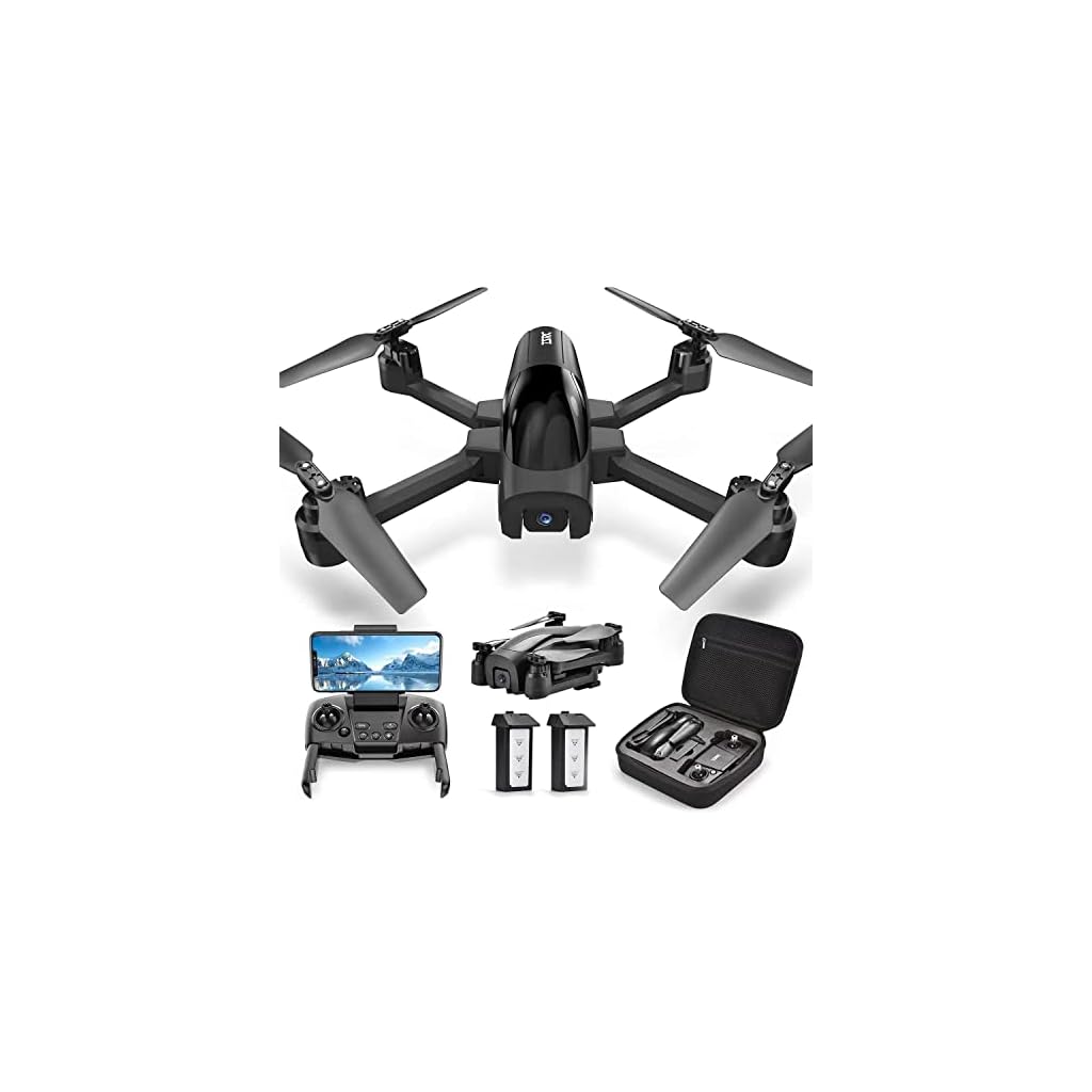 TENSSENX-GPS-Drone-with-4K-Camera-for-Adults-TSRC-A6-Foldable-RC-Quadcopter-with-Auto-Return-Follow-Me-Optical-Flow-Waypoint-Fly-Circle-Fly-Headless-Mode-Altitude-Hold-46-Mins-Flight-Time