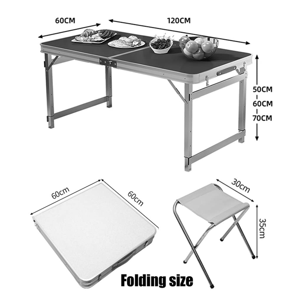 Amazon.co.jp: 折りたたみ式のテーブルと椅子のセット、2 つのスツール