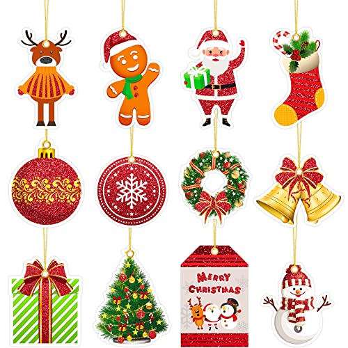 Etiquetas de nombre de vacaciones para bolsas de regalo y fiestas de Navidad, 120 piezas