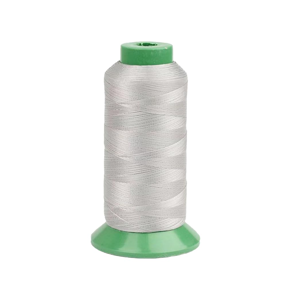 Heavy Duty Bonded Nylon Threads 1000 Yards T135#138 Size 420D/3 for Leather Denim Hand Machine Craft Shoe Bag Repairing (Gray)