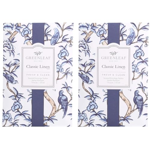 GREENLEAF - 2 pack of Classic Linen - Large Scented Sachet Bag...