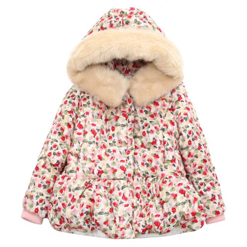 Richie House Girls Padding Jacket with Ruffled Mesh RH1395 Size 3-14Y product thumbnail 10