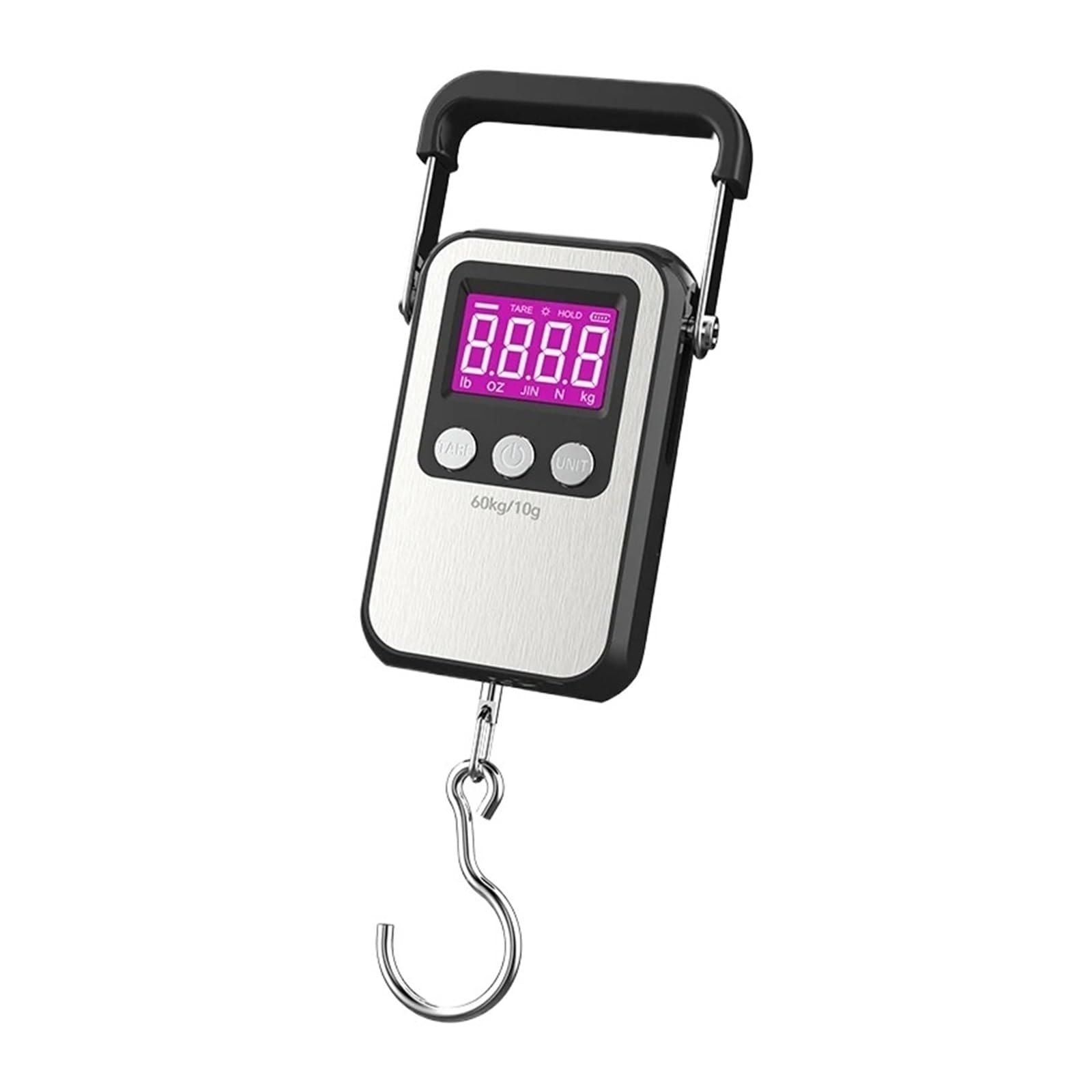 Bilancia sospesa, bilancia con gancio sospeso LCD digitale da 60 kg | Bagagli elettronici Squame di pesce Batteria/USB(WH-A35C USB)