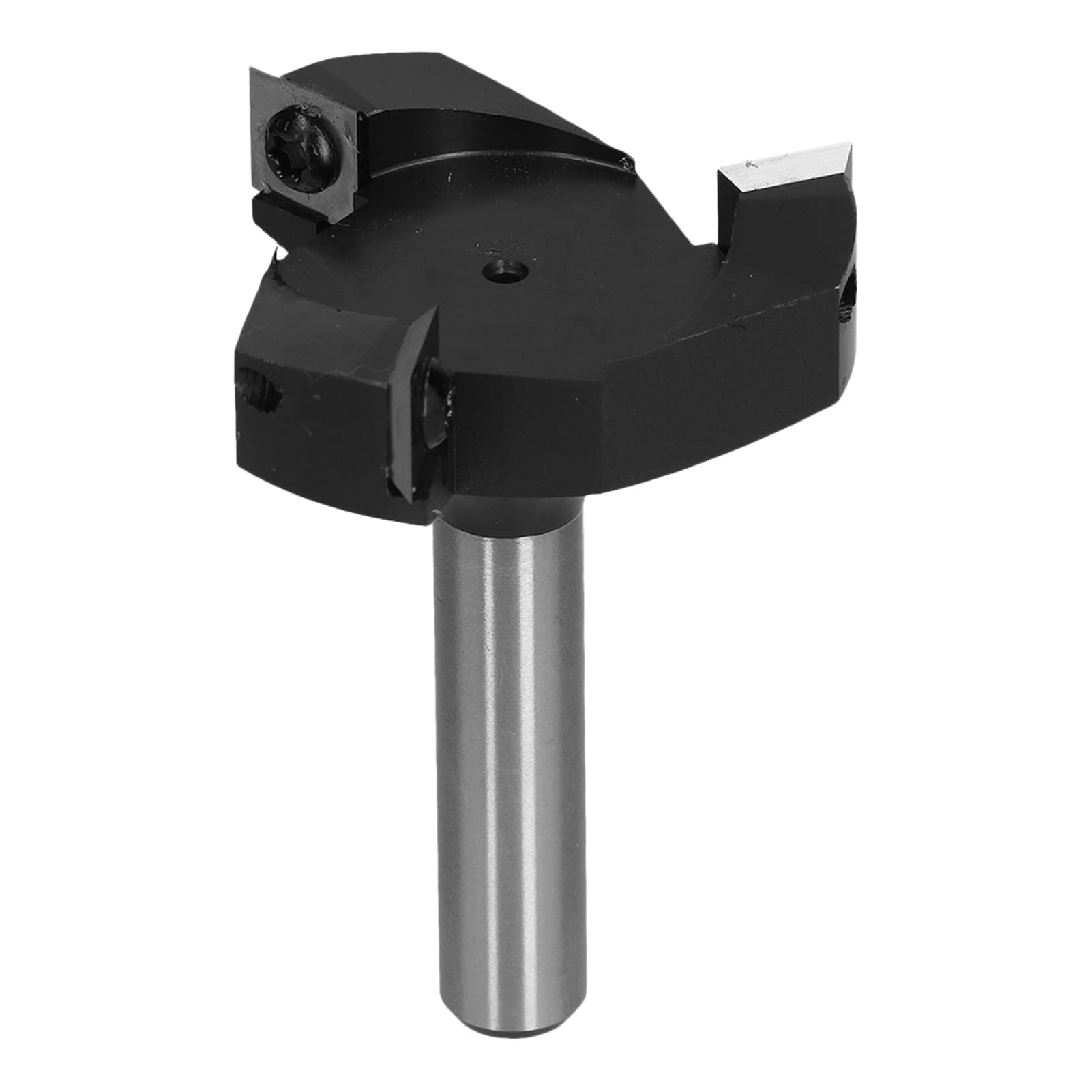Fresa per spianatura Spoilboard, fresa a 3 lame per piallare il legno su macchine CNC per la spianatura di lastre, gambo da 1/2 pollice con inserti in carburo a 4 facce, lame di