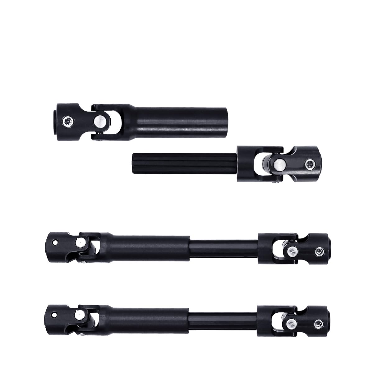 Universal Metal Drive Shaft, Black, Spline Design (96-140mm)