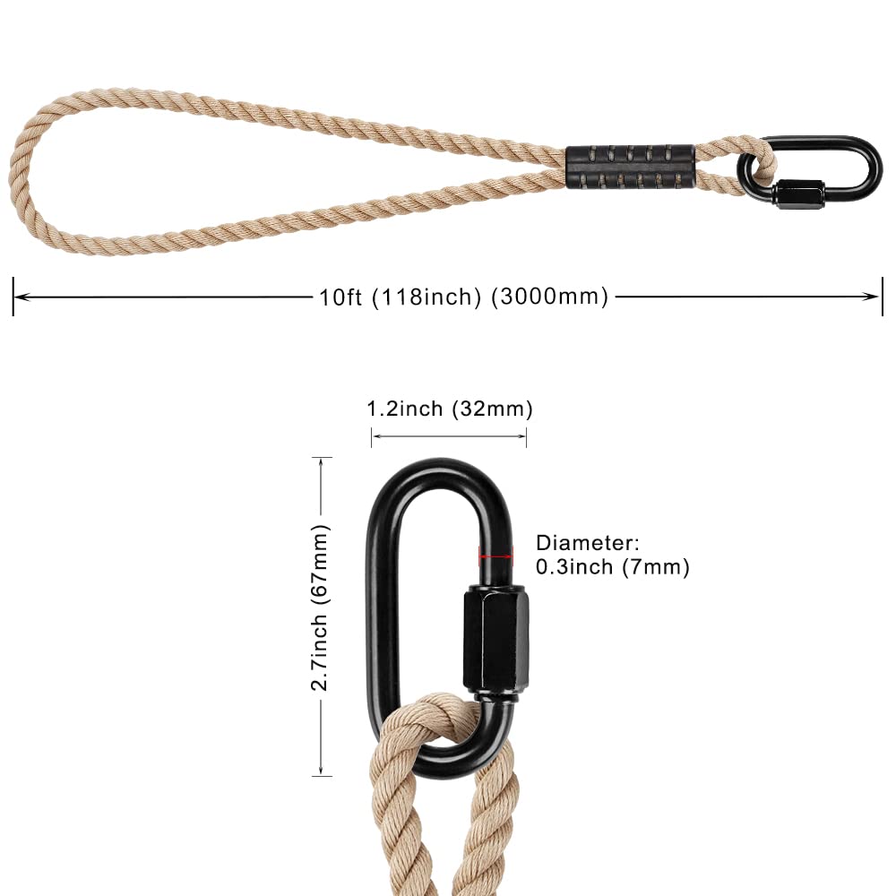 FresKaro Lot De 2 Mousquetons Verrouillables De 7,6 Cm Robustes En