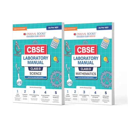 Image of Oswaal CBSE Laboratory Manual Class 9 Science & Mathematics Book | Set of 2 Books | For Exam