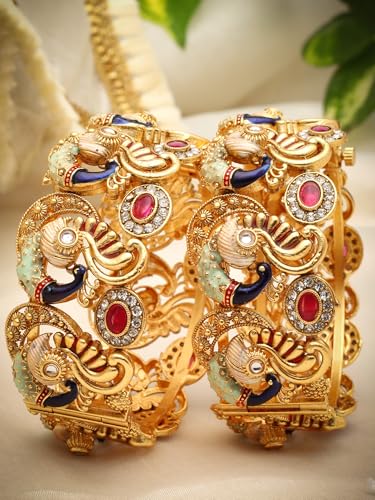 Image of Shining Diva Fashion Bangles for Women Girls Set of 2 Traditional Stylish Design