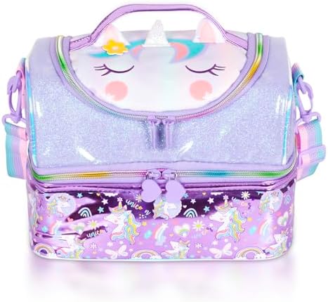 Kids Double Decker Cooler Insulated Lunch Bag, Back to School Lar...