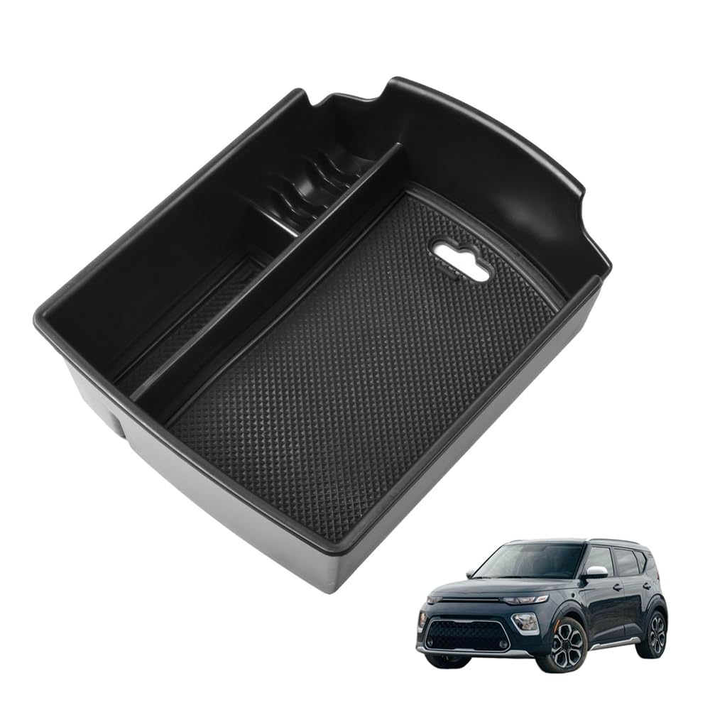 WBUKWE Car Center Console Storage Box,For KIA Soul 2020-2023