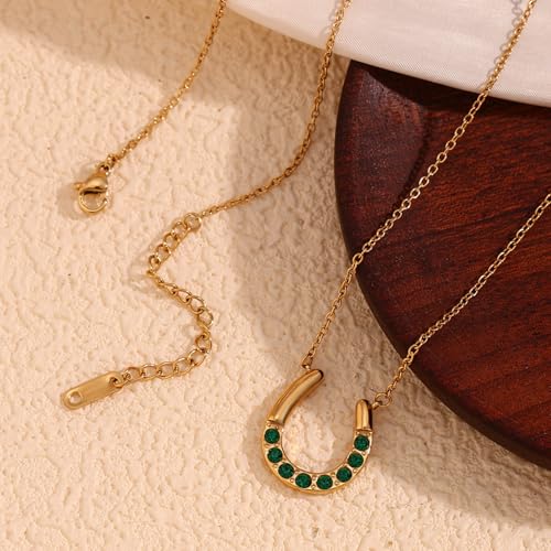 Collier Pendentif Brillant en Forme de U Résistant à l'Eau pour la Plage