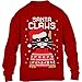 Shirtgeil Santa Claws Christmas Ugly Sweater Gatto Babbo Natale Maglione per Bambini e Ragazzi 9-11 Anni (134-146 cm) Rosso