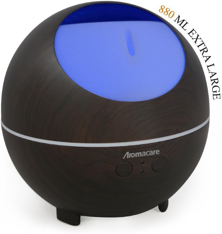 Aromacare 880ml Essential Oil Diffuser,Aroma Diffuser for Essential Oils for Large Room, Cool Mist Humidifier for Bedroom, Living Room, Baby Room-Quite & Extra Large