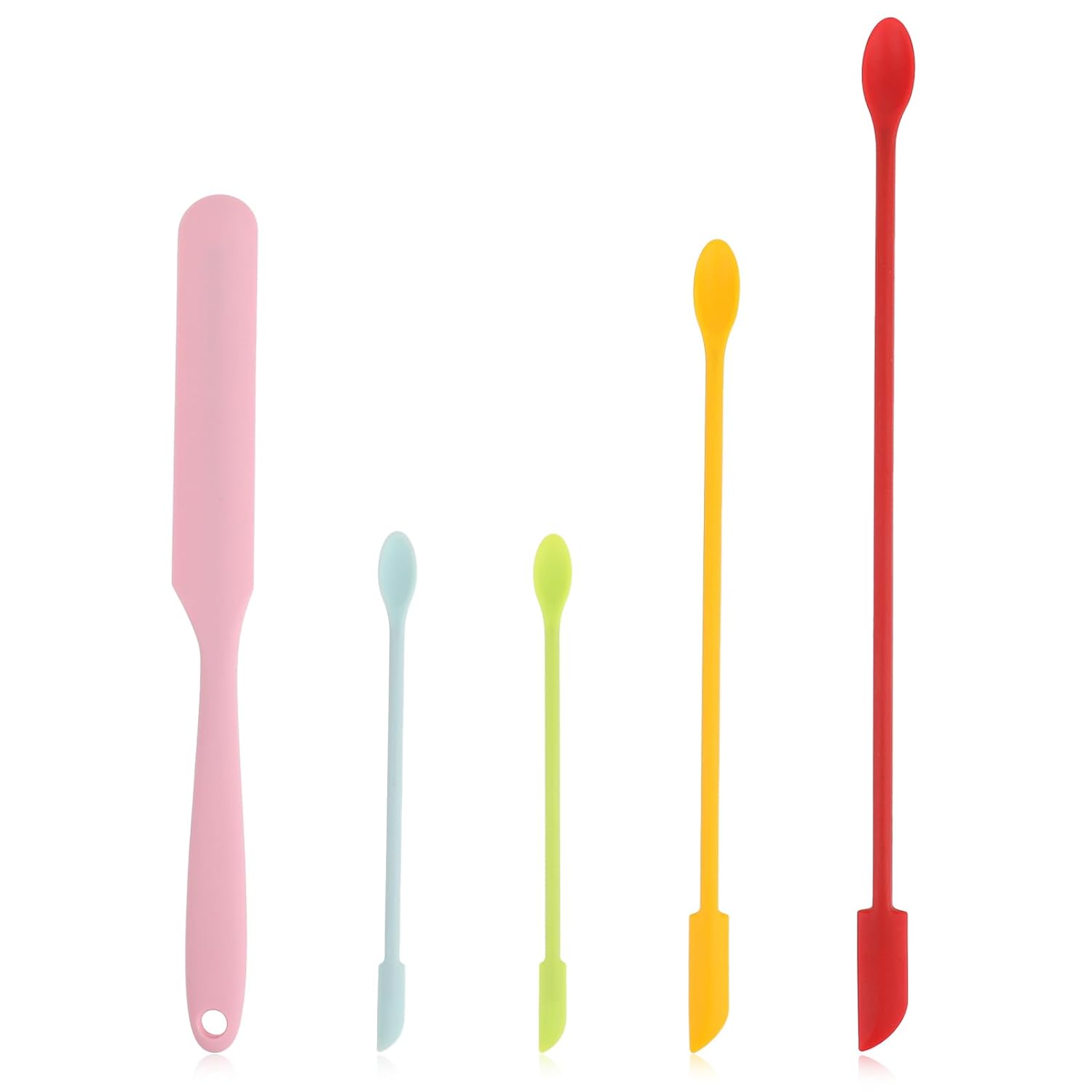5 PCS Beauty Spatula Makeup Spatulas Silicone Cosmetics...