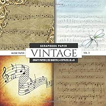 Vintage Scrapbook Paper: Music Sheet Paper Themed, 8x8 inch Decorative Craft Paper Pad, Designer Specialty Paper for Scrapbooking, Card Making, ... Crafting, Backgrounds (Scrapbook Paper Packs)