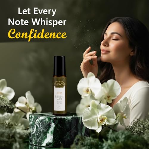 Image of Aura Empress Oudh Roll-On | Long-Lasting Natural Perfume Oil | Alcohol-Free, Skin-Friendly & Chemical-Free Fragrance for Men & Women | 8ml
