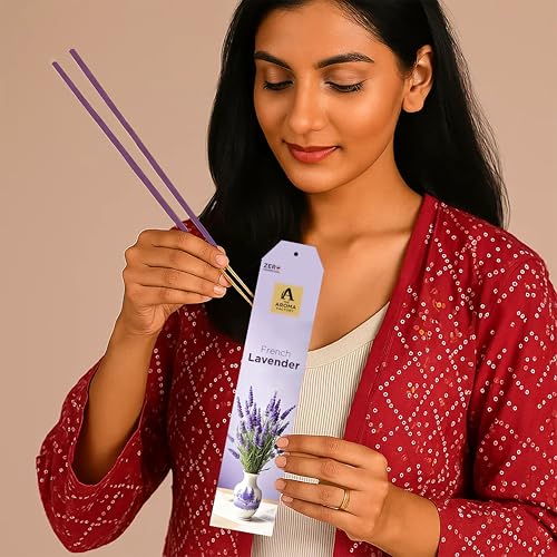 Image of The Aroma Factory Premium Incense Sticks for Pooja | Set of 6 Fragrances Gift Pack (Lavender, Musk, White Sage, Fresh, GreenApple, Pineapple) 120 Agarbatti (6 x 20 Sticks Each)