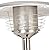 Fire Sense 60262 Portable Patio Heater Outdoor Tabletop Lightweight Propane 10,000 BTU Auto-Shutoff Valve CSA Approved - Stainless Steel