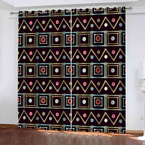 Rideaux occultants 100% polyester impression 3D finition œillets - 2