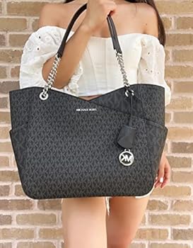 Bolsa tiracolo Michael Kors Jet Set para viagem com corrente