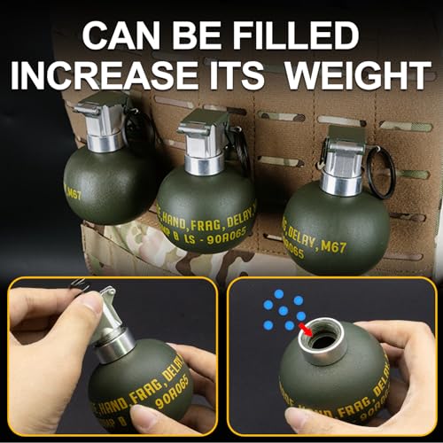 Dummy Grenade Toy Model Plastic Grenades CS Airsoft Tactical Gear Accessories for Army Fans Cosplay Movie Props Outdoor (M67)