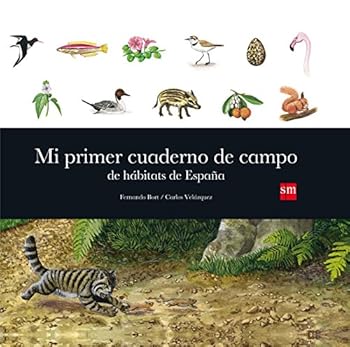 Hardcover Mi primer cuaderno de campo de hábitats de España [Spanish] Book