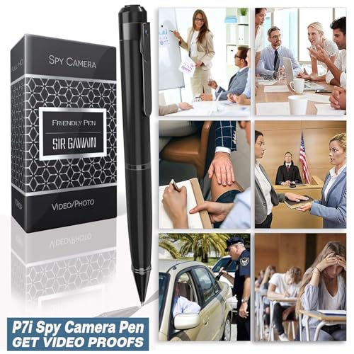 Image of BIGASUO Hidden Spy Camera Pen 1080p | Nanny Camera Spy Pen Full HD Loop Recording or Picture Taking | Wireless Hidden Security Cam with Wide Angle Lens, Discrete Rechargeable (BG63)