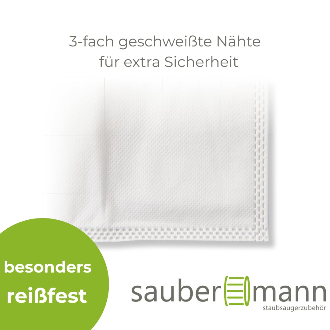 50x Premium Vlies Staubsaugerbeutel kompatibel mit Eibenstock SS 1400, SS 1401 L – Extra Reißfest & Hochleistungs-Filtration, 3-lagiges Mikrovlies