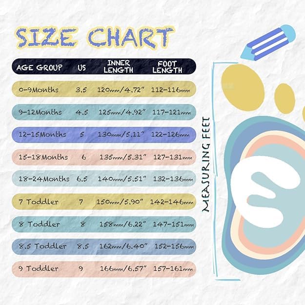 Baby Sock Shoes Toddler Walking Shoes Infant Slippers Boys & Girls Non-Slip Sneakers 0-2 Years Baby First Walking Shoes Easy on and Off