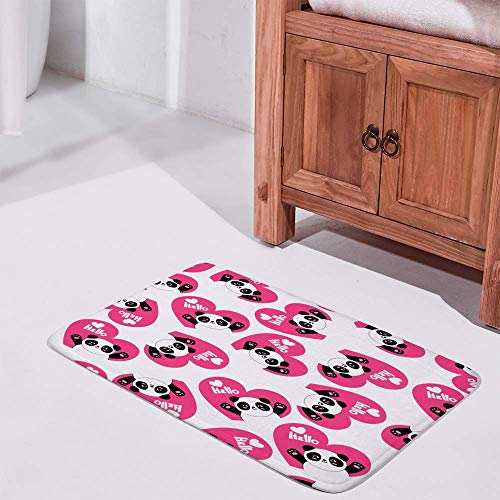 Tapis de douche panda antidérapant pour une sortie de bain douce