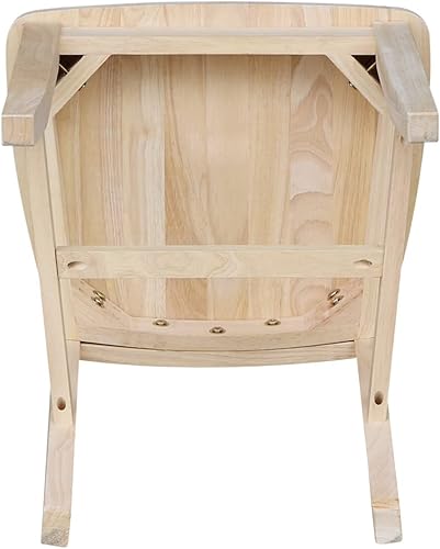 Miniatura 10 de Juego de dos sillas de comedor de café, sin terminar