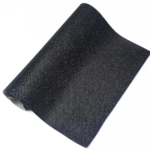 Lonita Brilhosa, Tecido Decorativo, Preto, 24x40cm, 1 unidade