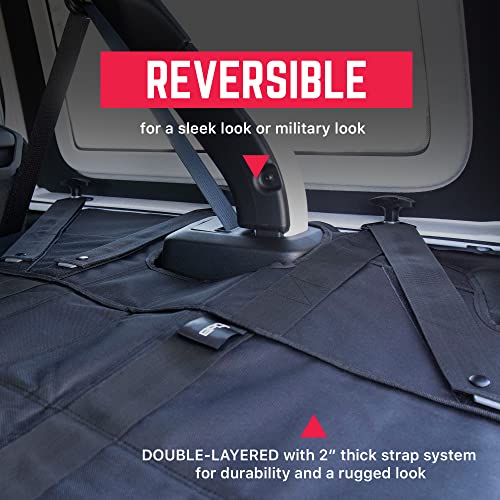 Image of GPCA Cargo Cover for Jeep Wrangler 2018-2026, JL 4-Door Softtop Reversible